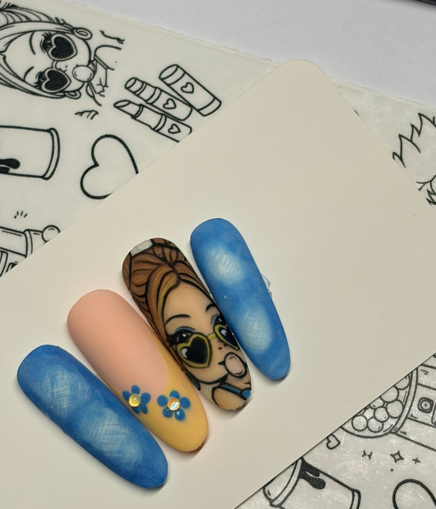 stick and slide: Boop there she is! waterslide sticker decals