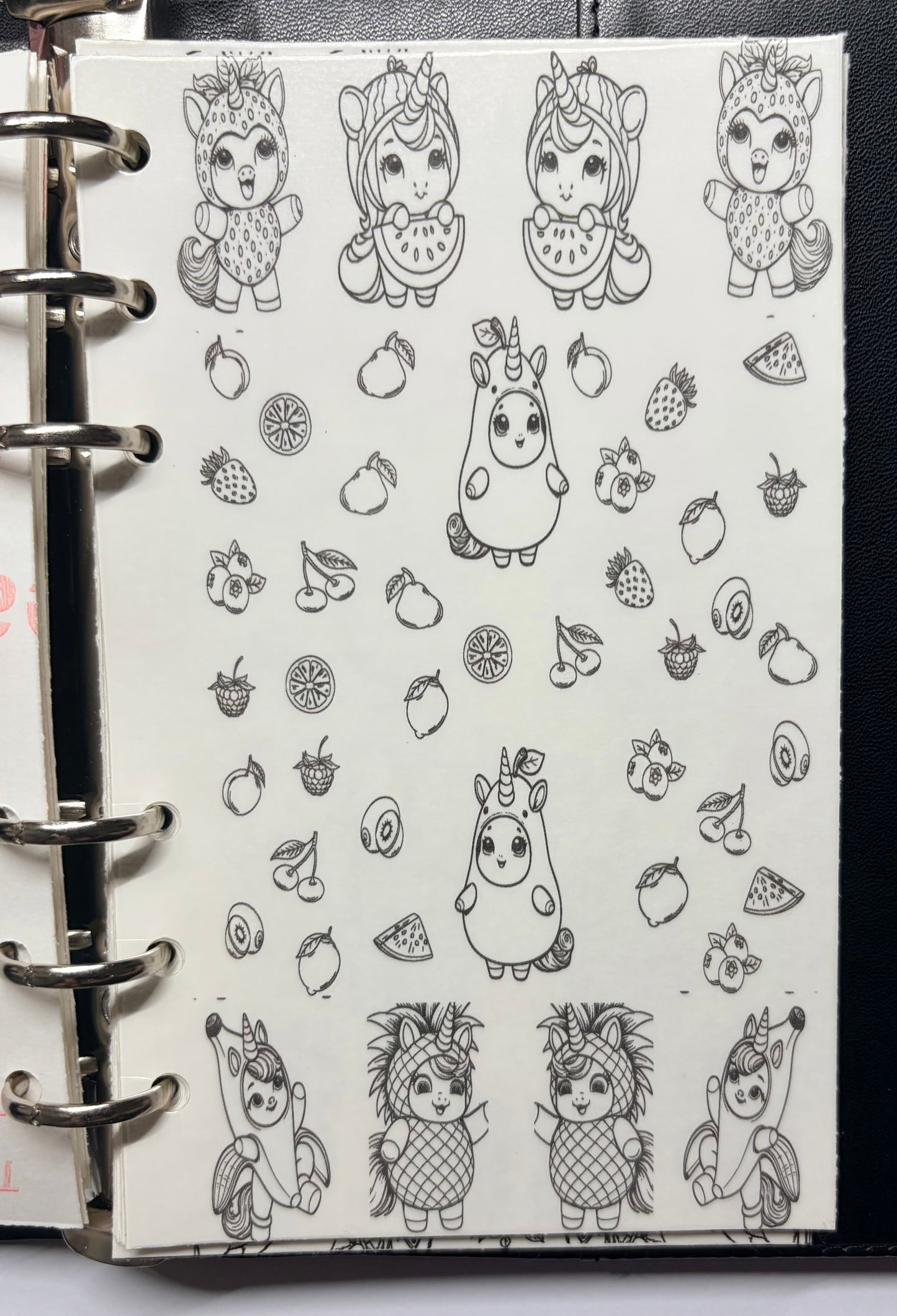 Stick and slide grimoire infill- New layout Fruiticorns Waterslide Sticker Decals