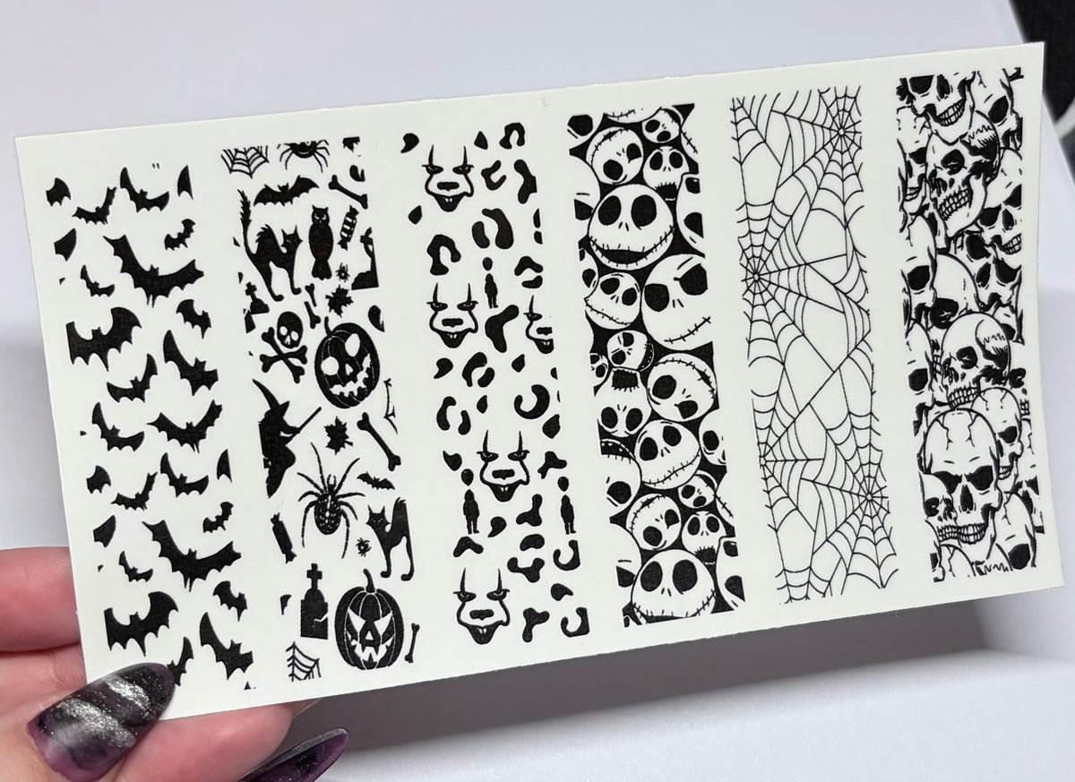 Magikels stick and slides nail art wraps: full cover frights