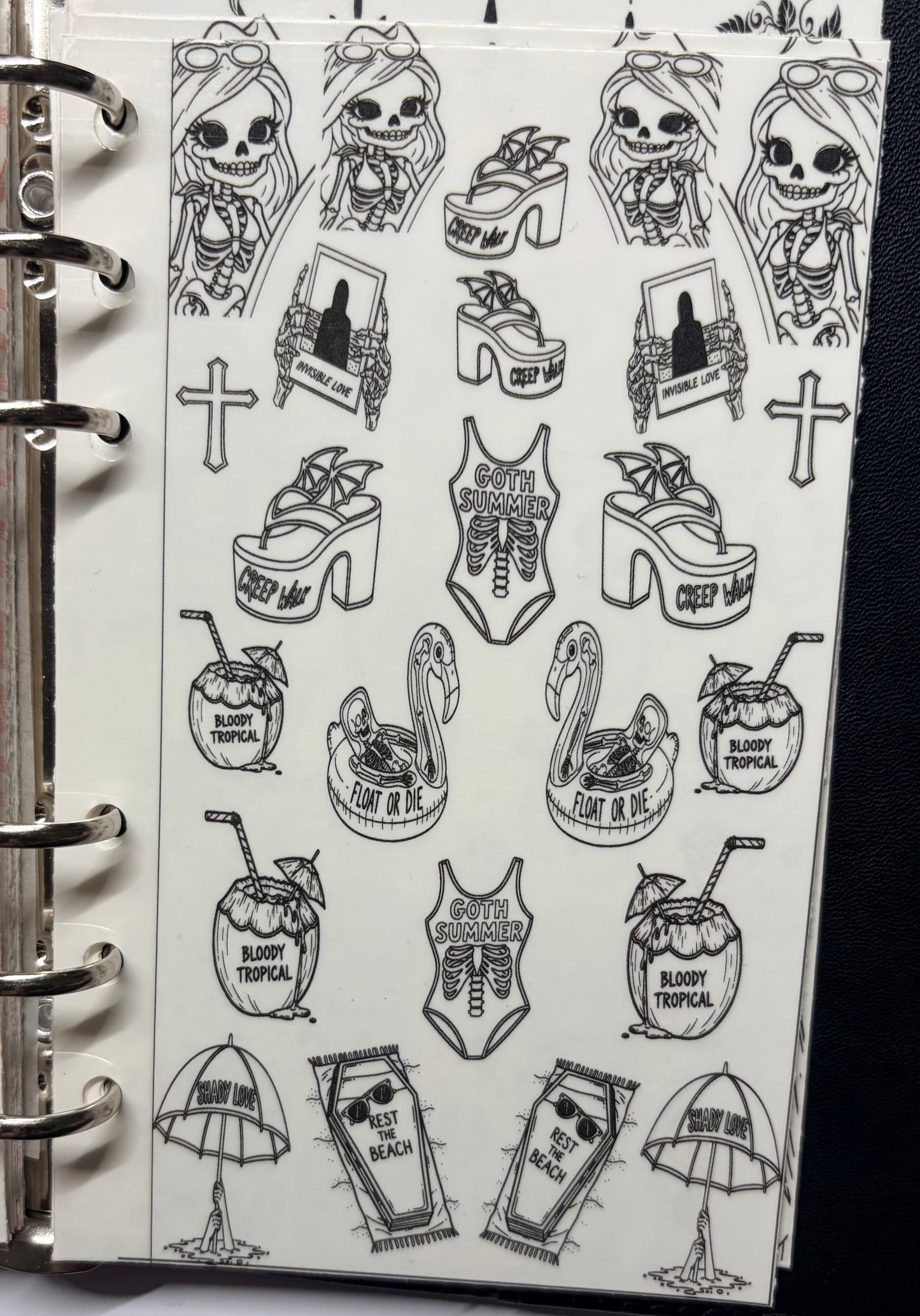 Stick and slides: grimoire infill Suns out, bones out