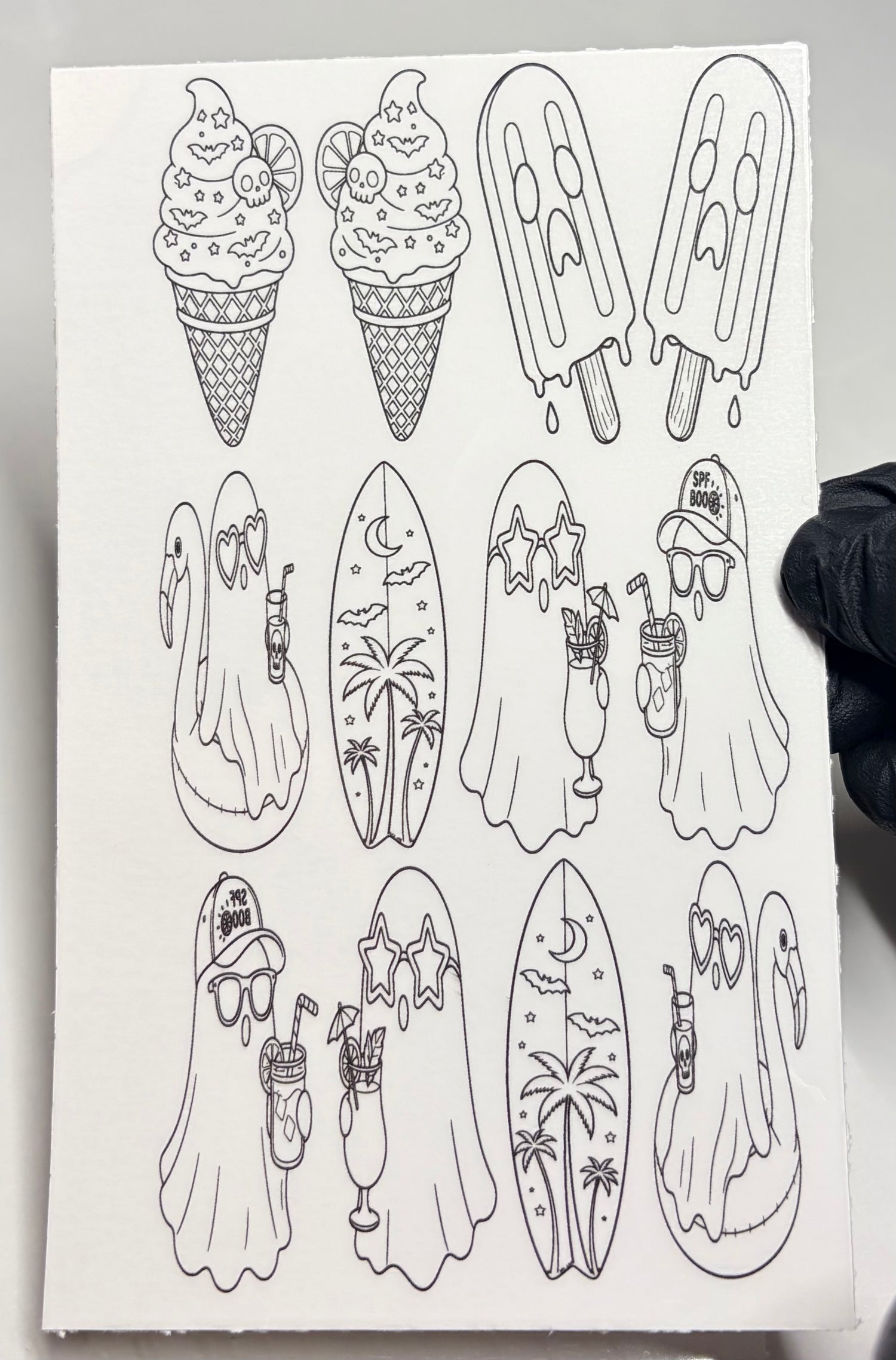 Outline stick and slides