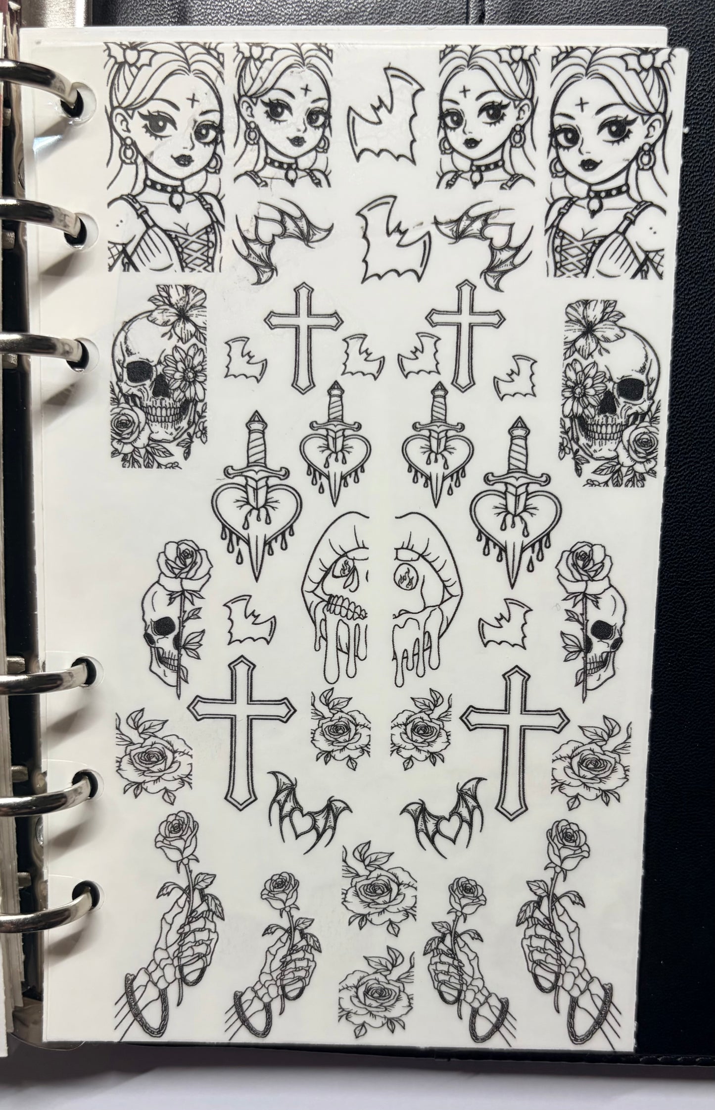 Stick and slide -  new layout Goth it covered waterslide sticker decals