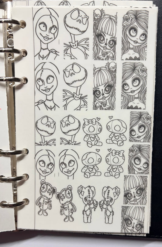 Magikels stick and slide grimoire infills stitched sweet hearts
