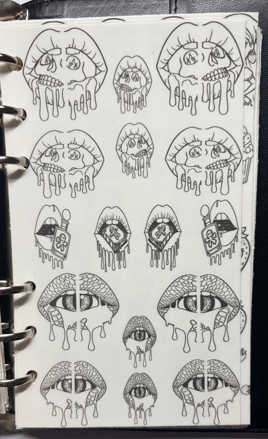 stick and slide grimoire infill - don’t get lippy! ! Waterslide Sticker Decals