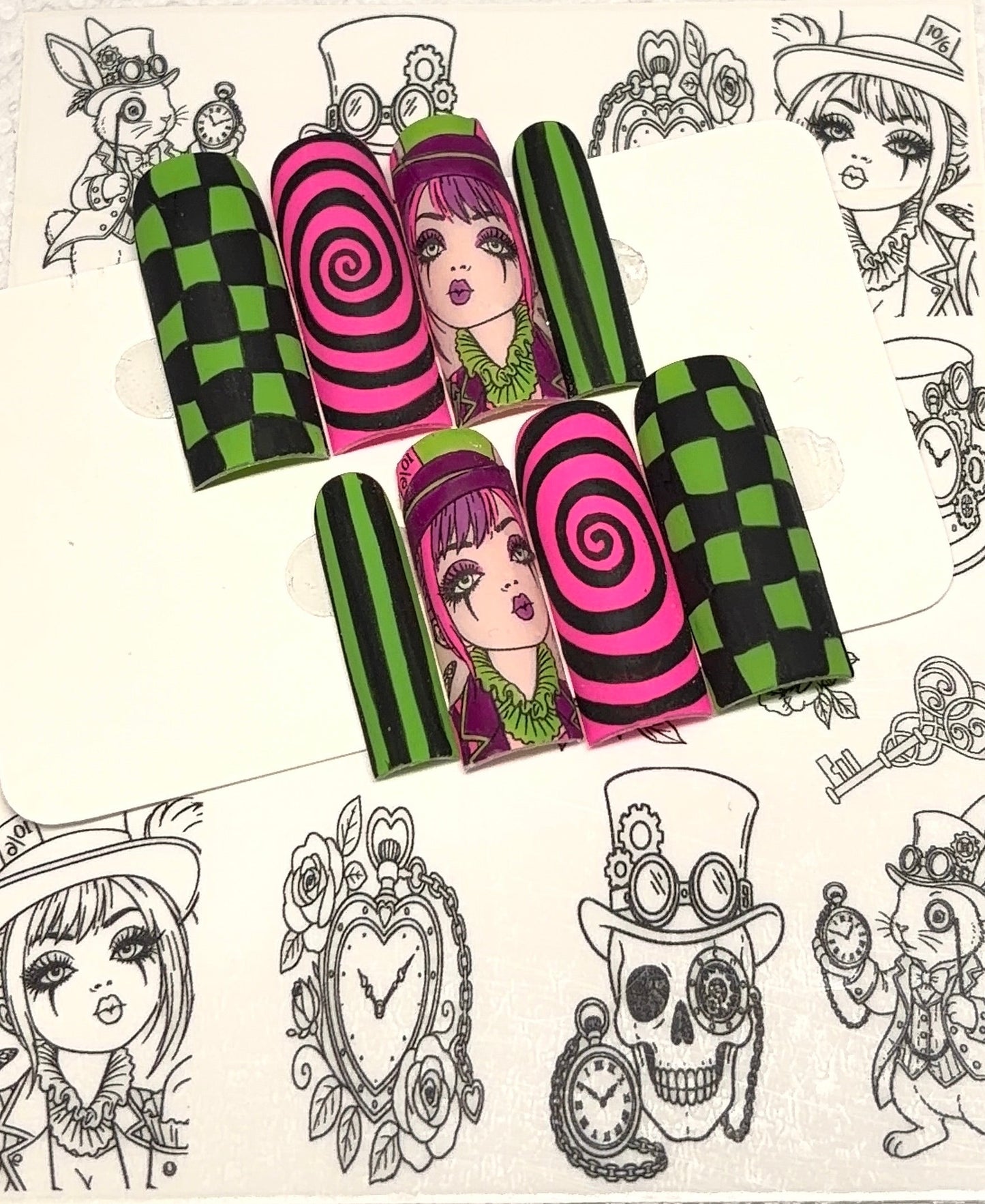 stick and slide: Tick tock trouble waterslide sticker decals