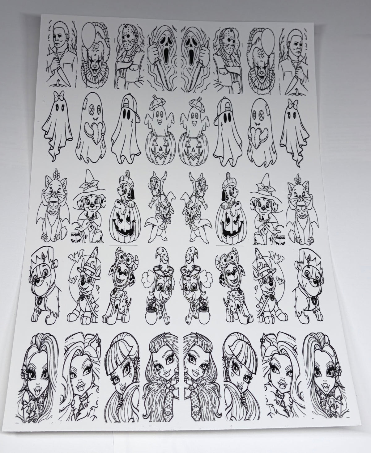 Special edition A4 Halloween and Christmas sheets