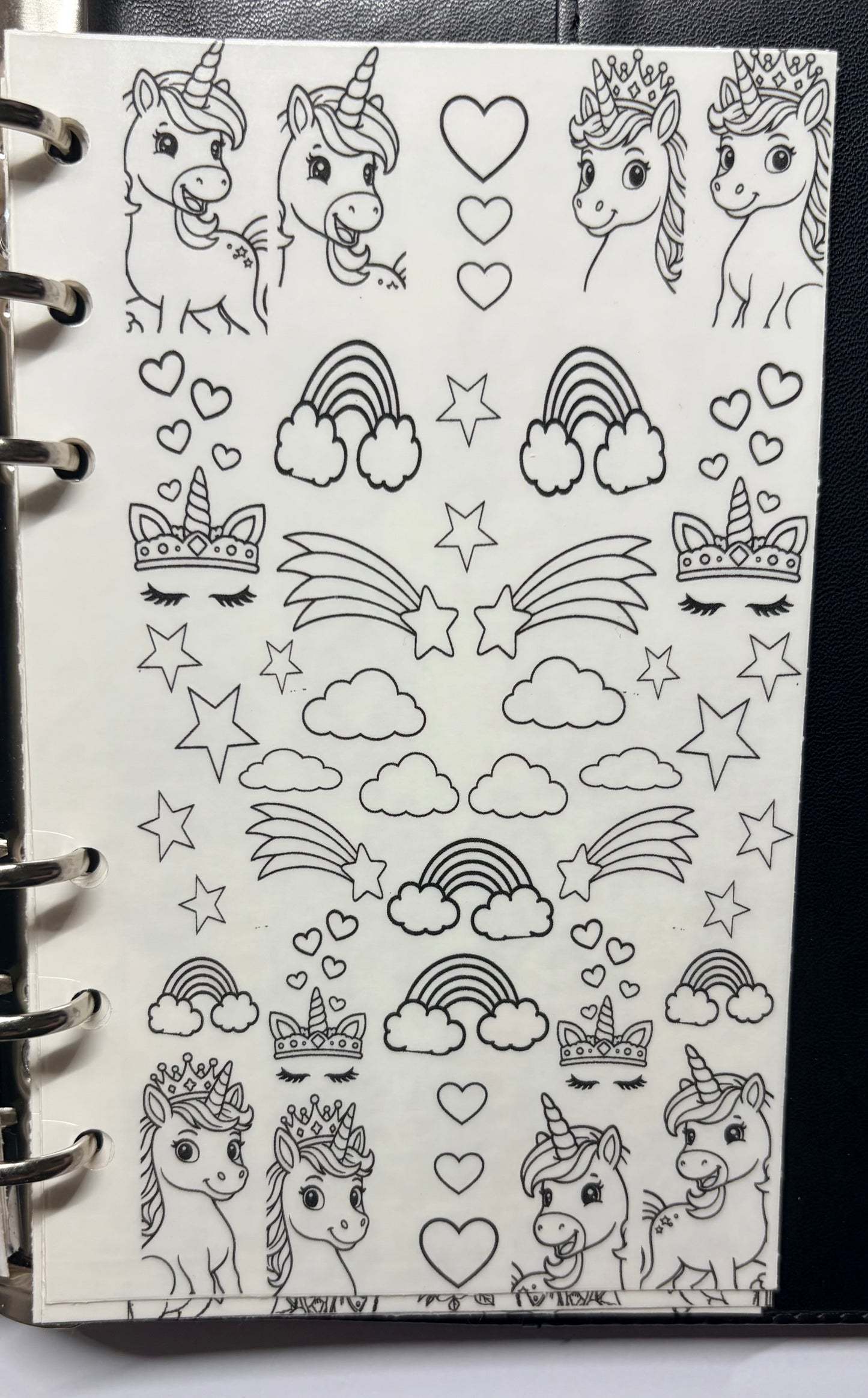 stick and slide grimoire infill Little Miss Uni-verse waterside sticker decals