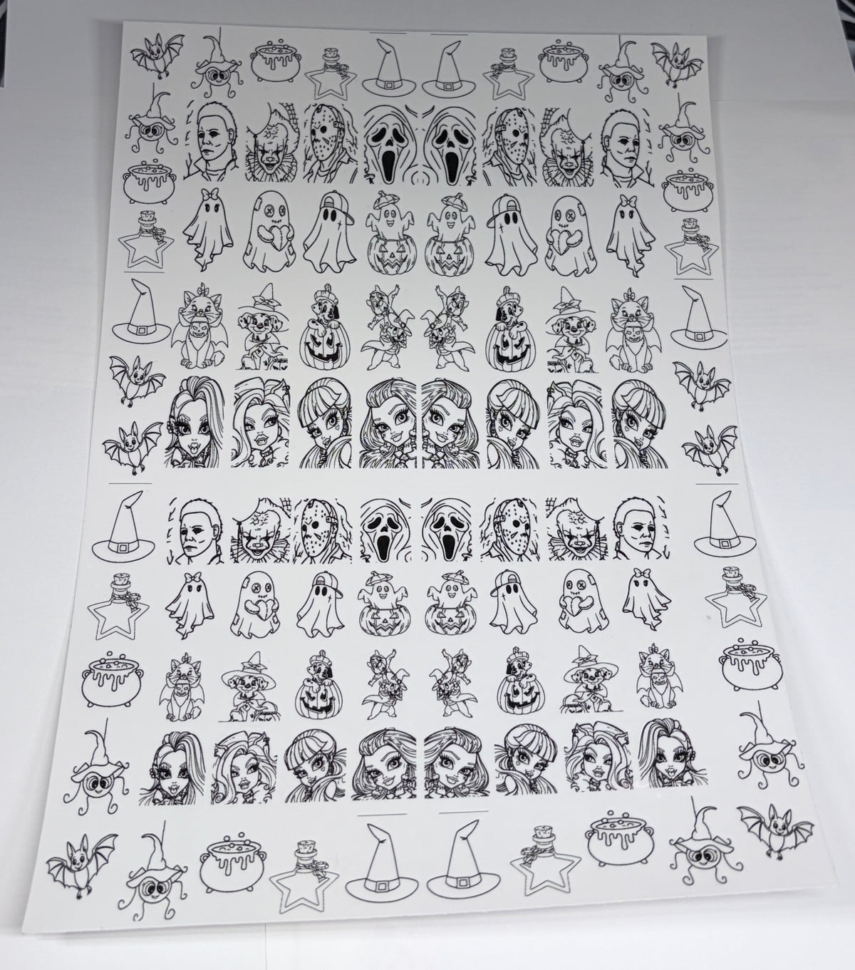 Special edition A4 Halloween and Christmas sheets