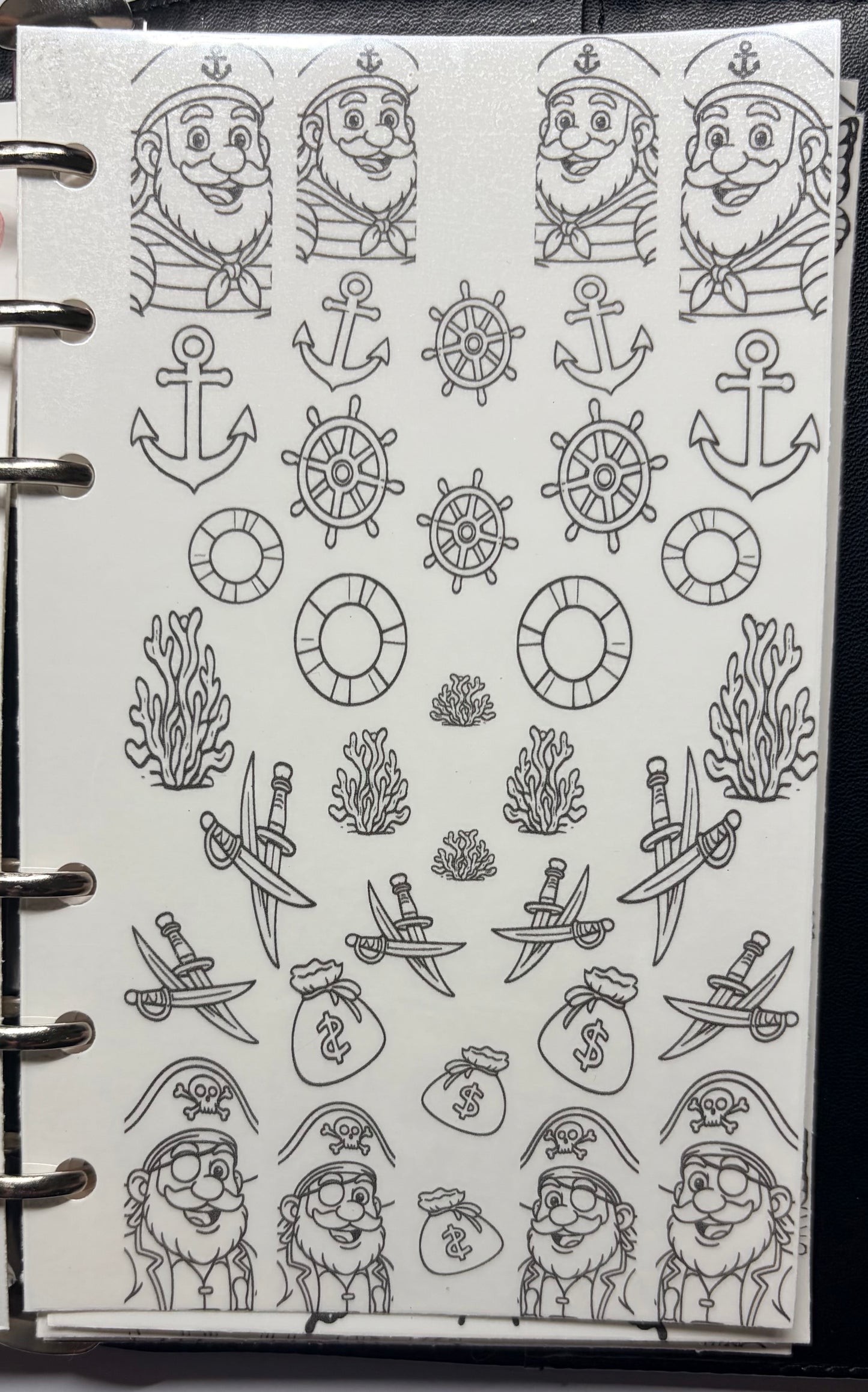 stick and slide  Ship Happens grimoire infill waterslide sticker decals