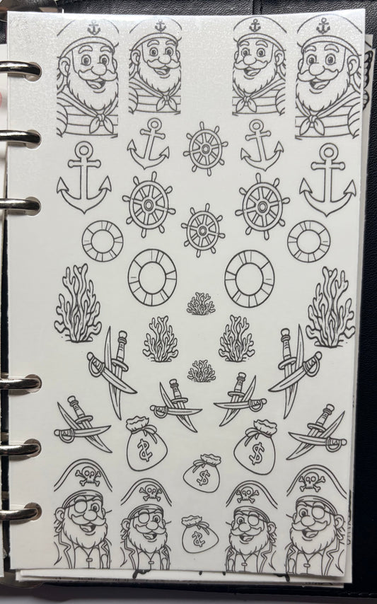 stick and slide  Ship Happens grimoire infill waterslide sticker decals