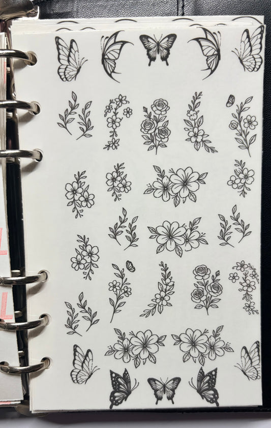 Stick and slide grimoire infill Bloomin’ Obssesed Waterslide stickers