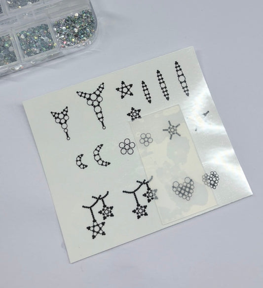 Bling board and mini silicone mat bundle