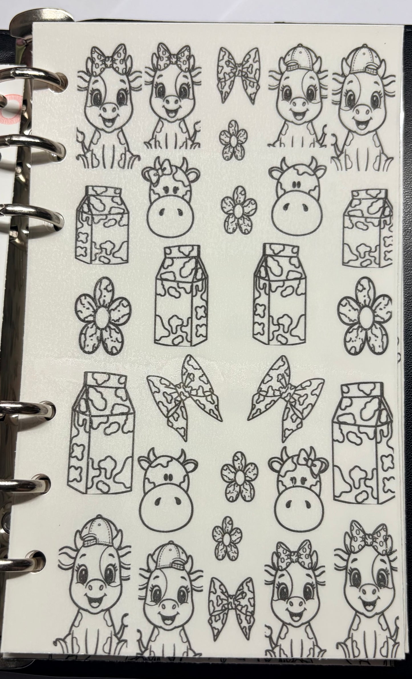 Stick and slide grimoire infill Udderly cute! cow inspired waterslide decal sticker
