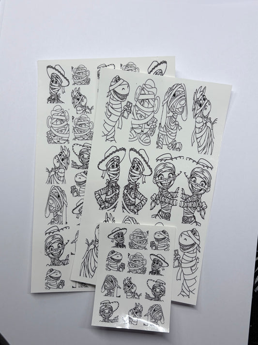 Magikels stick and slide grimoire infills mummified toys