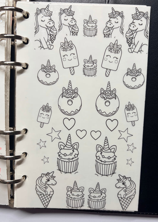 stick and slide: Sweet Like Unicorn waterslide sticker decals