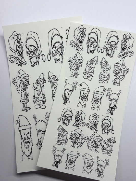 Magikels stick and slide retro Christmas rebels