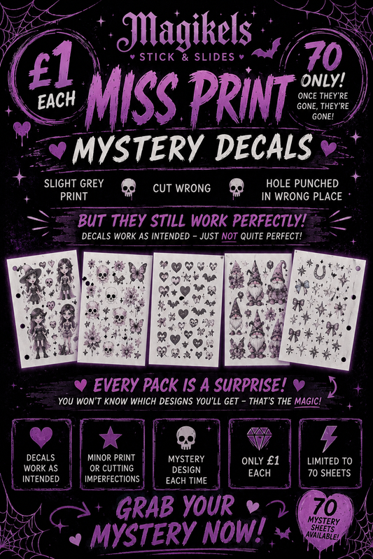 Mystery slick and slide due to slight imperfections please read description!