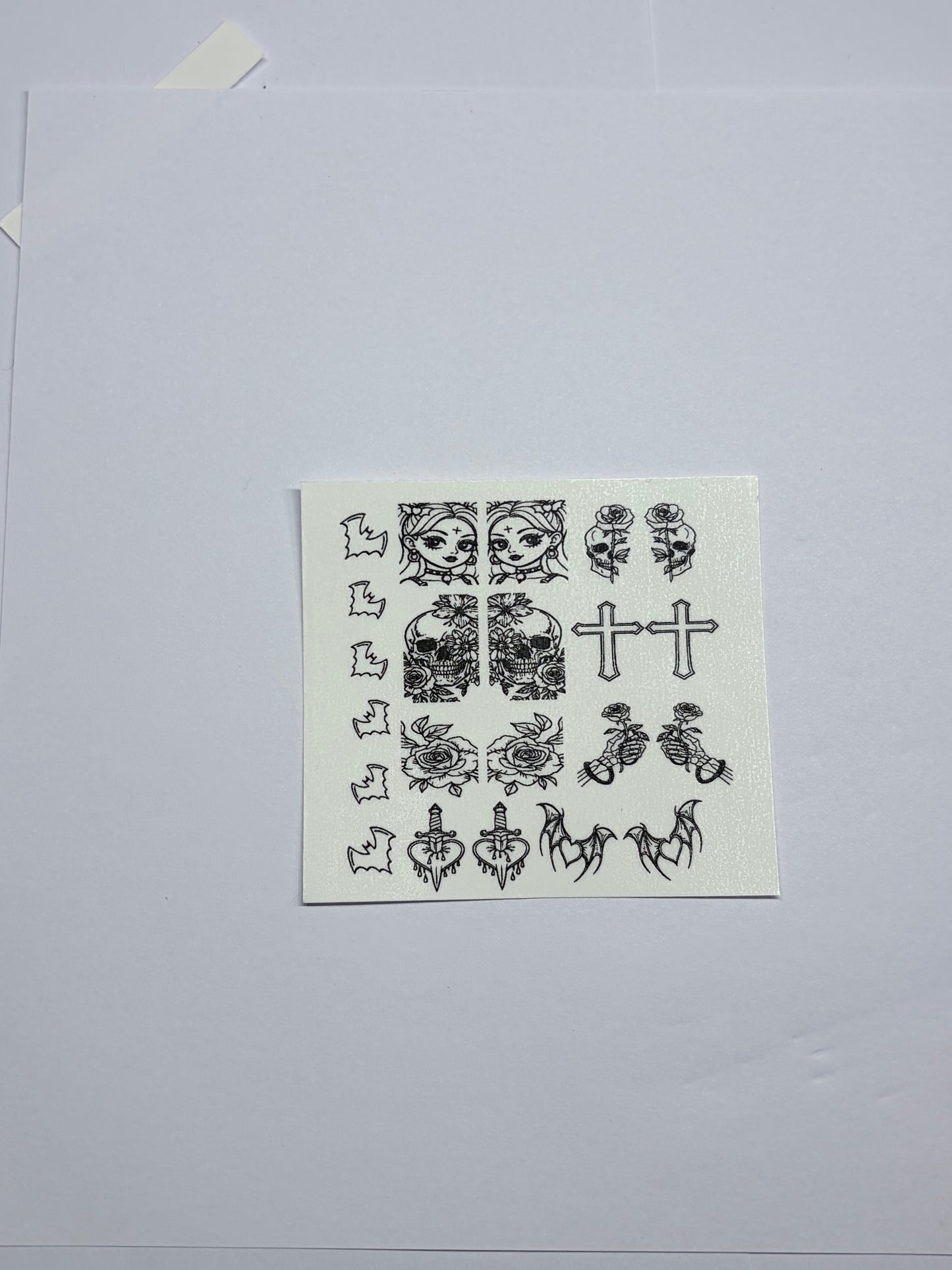 Stick and slide -  new layout Goth it covered waterslide sticker decals